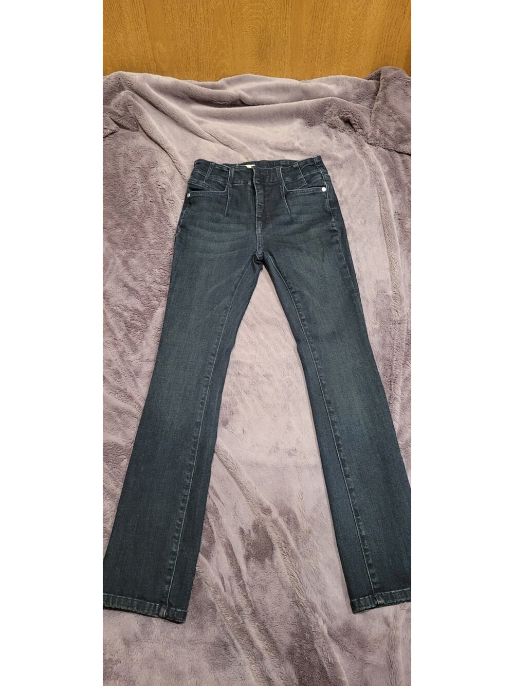 Pilcro Anthropologie Straight Leg Jeans Womens Size 25 Dark Wash Denim Casual